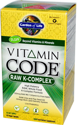 

Garden of Life Vitamin Code RAW K-Complex' -- 60 Vegan Capsules(60 No)