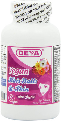 

Deva Vegan Hair Nails and Skin -- 90 Tablets(90 No)