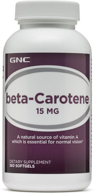

GNC A-Z Beta-Carotene 15 mg 360 Softgels(360 No)