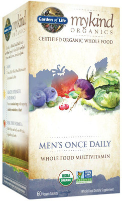 

Garden of Life mykind Organic Men's Once Daily Whole Food Vitamin Supplement, Vegan, 60 Tablets(60 No)
