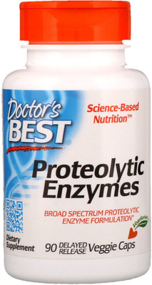 

Doctor's Best Proteolytic Enzymes 90 Enteric Coated Veggie Caps(90 No)