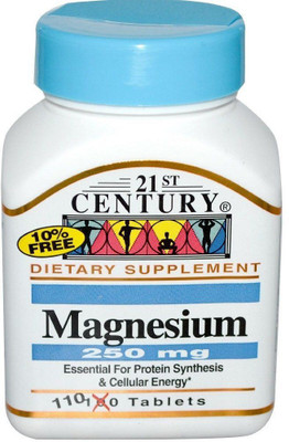 21st Century Magnesium 250 mg 110 Tablets(110 No)