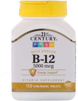 

21st Century Sublingual B-12 5000 mcg 110 Tablets(110 No)