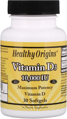 

Healthy Origins Vitamin D3 10000 IU 30 Softgels(30 No)