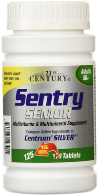 

21st Century Sentry Senior Multivitamin & Multimineral Supplement Adults 50+ 125 Tablets(125 No)