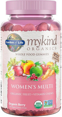 

Garden of Life Mykind Organics Women Multi Organic Berry 120 Gummy Drops(120 No)
