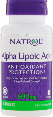 

Natrol Alpha Lipoic Acid Time Release 600 mg 45(45 No)