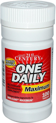

21st Century One Daily Maximum Multivitamin Multimineral 100 Tablets(100 No)