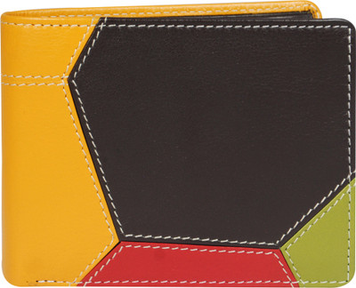 Calfnero Men Casual Multicolor Genuine Leather Wallet(4 Card Slots)