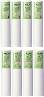 

KRPLUS Purerite Spun Filter Solid Cartridge 10" Suitable For All Types Of Water Purifier (Pack Of 8) Solid Filter Cartridge(5, Pack of 8)