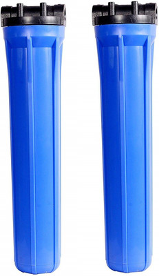 

KRPLUS Big Blue Filter Housing 20 Inch For Commercial RO Water Purifier (2 Pcs) Solid Filter Cartridge(0.1, Pack of 2)