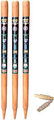 

ashtriya sunshine 69cm cricket stumps (wickets) with bails(Brown)
