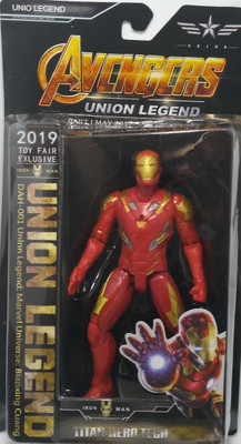 Gripix Avengers Super Hero Union Legend Iron Man Titan Hero Tech Toys(Red)