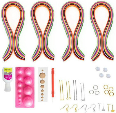 

BuyDBest 10 Piece Quilling Jewellery Making Kit with 400 Papers