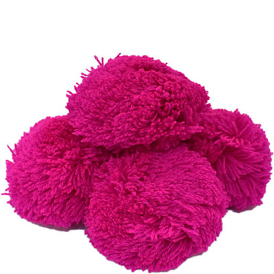 

Embroiderymaterial Pink Pom Pom Balls For Crafts and Decorations Purpose