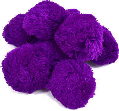 

Embroiderymaterial Purple Pom Pom Balls For Crafts and Decorations Purpose (25 Pcs)