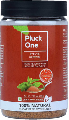 

Pluck One Stevia Brown - (200 gms) - 100% Natural Sweetener | Zero Calorie | Sugar Substitute | Diabetic friendly Sugar Free | No Preservatives | Vegan | Gluten Free | Superior Purity Sweetener(200 g)