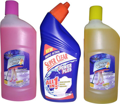 

Super Clear Regular Liquid Floor Cleaner, Pack of 3 Regular(1500 ml, Pack of 3)