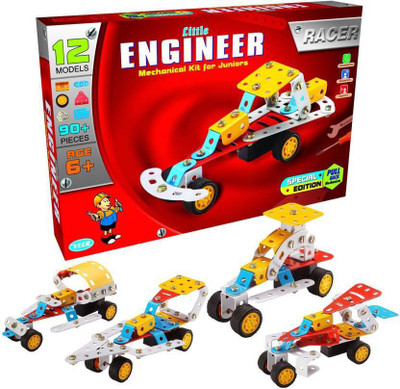 

Krivan Little Engineer Mechanical Kit For Juniors - Racer, Age 6+ - Multi Color (Multicolor)(Multicolor)