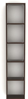 BLUEWUD Walten Engineered Wood Open Book Shelf(Finish Color - Wenge, DIY(Do-It-Yourself))