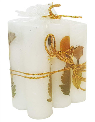 

Mehrunnisa Handmade (Set of 6) Perfumed Dry Flowers Candles Candle(White, Pack of 6)