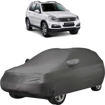 InayaAutoMotive Car Cover For Mahindra Rexton (With Mirror Pockets)(Grey)