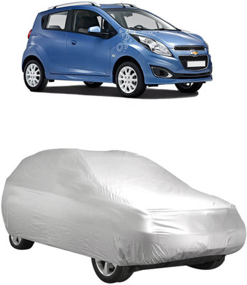 InayaAutoMotive Car Cover For Chevrolet Spark (Without Mirror Pockets)(Silver)