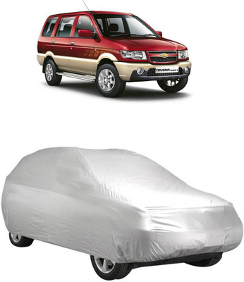 InayaAutoMotive Car Cover For Chevrolet Tavera (Without Mirror Pockets)(Silver)
