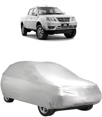 InayaAutoMotive Car Cover For Tata Xenon (Without Mirror Pockets)(Silver)
