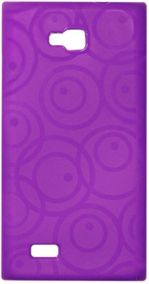 ACM Back Cover for Intex Aqua Y2(Purple, Cases with Holder, Silicon, Pack of: 1)