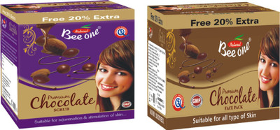 

BEEONE CHOCOLATE FACE PACK,CHOCOLATE SCRUB COMBO (PACK OF 2 240 ML)(Set of 2)