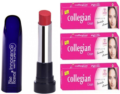 

Blue Heaven innocence baby pink with collegian Ayurvedic Cream all type of skin 20g x 3 (60g) (set of 4)(Set of 4)
