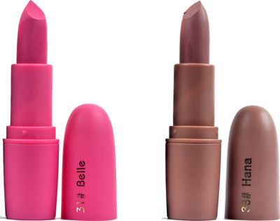 

MISS ROSE COMO OF TWO CREME MATTE LIPSTICKS SHADES - BULLET 31+38(Set of 2)
