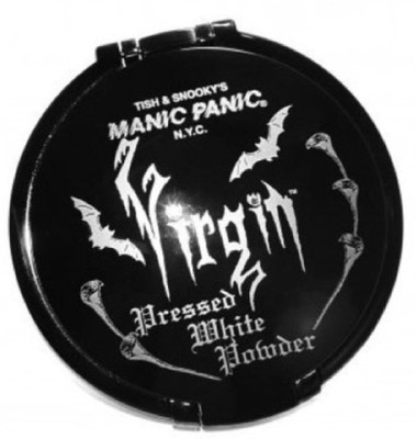 

Manic Panic Virgin White Pressed Powder Compact Gothic Vampire Compact(Brown)