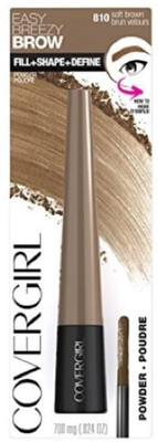 

Cover Girl Easy Breezy Brow Fill Plus Shape Plus Define Powder Eyebrow Makeup, Soft Brown, 0.024 Ounce Compact(Brown)