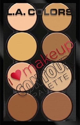 

L.A. Colors Heart Makeup Contour Palette, Light to Medium, 1.04 Ounce Compact(Brown)