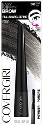 

Cover Girl Easy Breezy Brow Fill Plus Shape Plus Define Powder Eyebrow Makeup, Black, 0.024 Ounce Compact(Brown)
