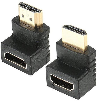 

Fedus HDMI Male to Female Converter Connector Adapter L Shape-2 PACK_M HDMI Adapter(Compatible with Laptop & Computer, Black)