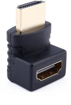 

Tech-x HDMI Male to Female Converter Connector Adapter L Shape-BLACK_ HDMI Adapter(Compatible with Laptop & Computer, Black)