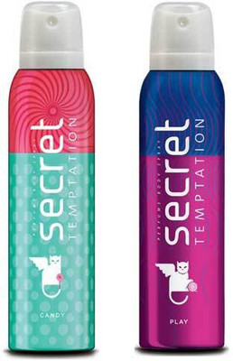 

Secret Temptation Candy and Play Deodorant Spray - For Women(300 ml, Pack of 2)