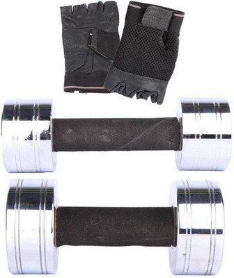 

RIGHTWAY BEST QUALITY 3 KG STEEL DUMBBELL PAIR WITH GYM GLOVES Fixed Weight Dumbbell(6 kg), Black
