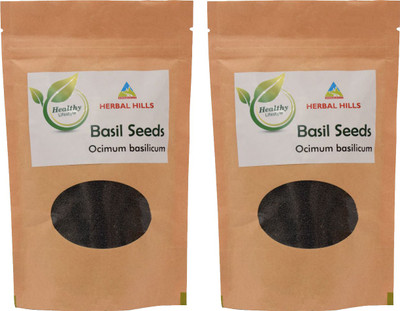 Herbal Hills Basil Seeds(400 g, Pack of 2)