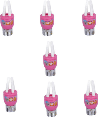 

AutoVHPR Set of 7 Pink LED Bulb Shaped Eraser Cum Sharpener for School Children Non-Toxic Eraser(Multicolor)