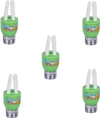 

AutoVHPR Set of 5 Green LED Bulb Shaped Eraser Cum Sharpener for School Children Non-Toxic Eraser(Multicolor)