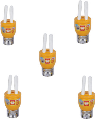 

AutoVHPR Set of 5 Yellow LED Bulb Shaped Eraser Cum Sharpener for School Children Non-Toxic Eraser(Multicolor)