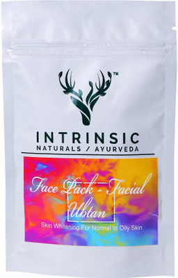 

Intrinsic Ubtan For Skin Whitening With Sandalwood Powder And Oil For Facial Normal to Oily Skin Anti Acne Pimples Face Scrub (100 Gram)(100 g)