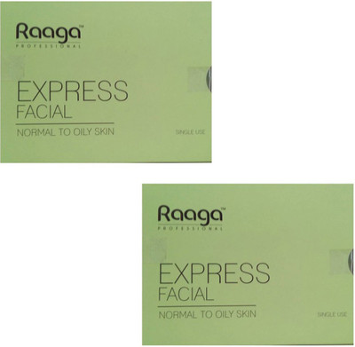 

Raaga Express Facial Kit Normal to Oily Skin (Pack of 2)Single Use Kit 35 ml(Set of 2)