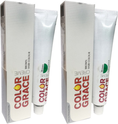 

COLOR GRACE Brown Hair Color Creme For Men & Women Hair Color(Brown)