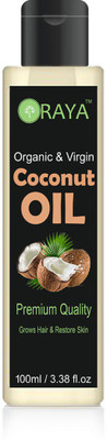 

ORAYA 100% Pure & Natural Premium Virgin Cold Pressed Coconut oil- (100 ml) Hair Oil (100 ml) Hair Oil(100 ml)