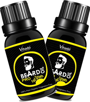 

VIHADO All Natural Beard Oil PRO fast growth 15 ml (Pack of 2) Hair Oil(15 ml)